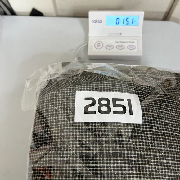 Beppa 100% Cotton Oversized Coat Quilted Jacket Small Plaid Lagenlook S Small - Picture 9 of 9